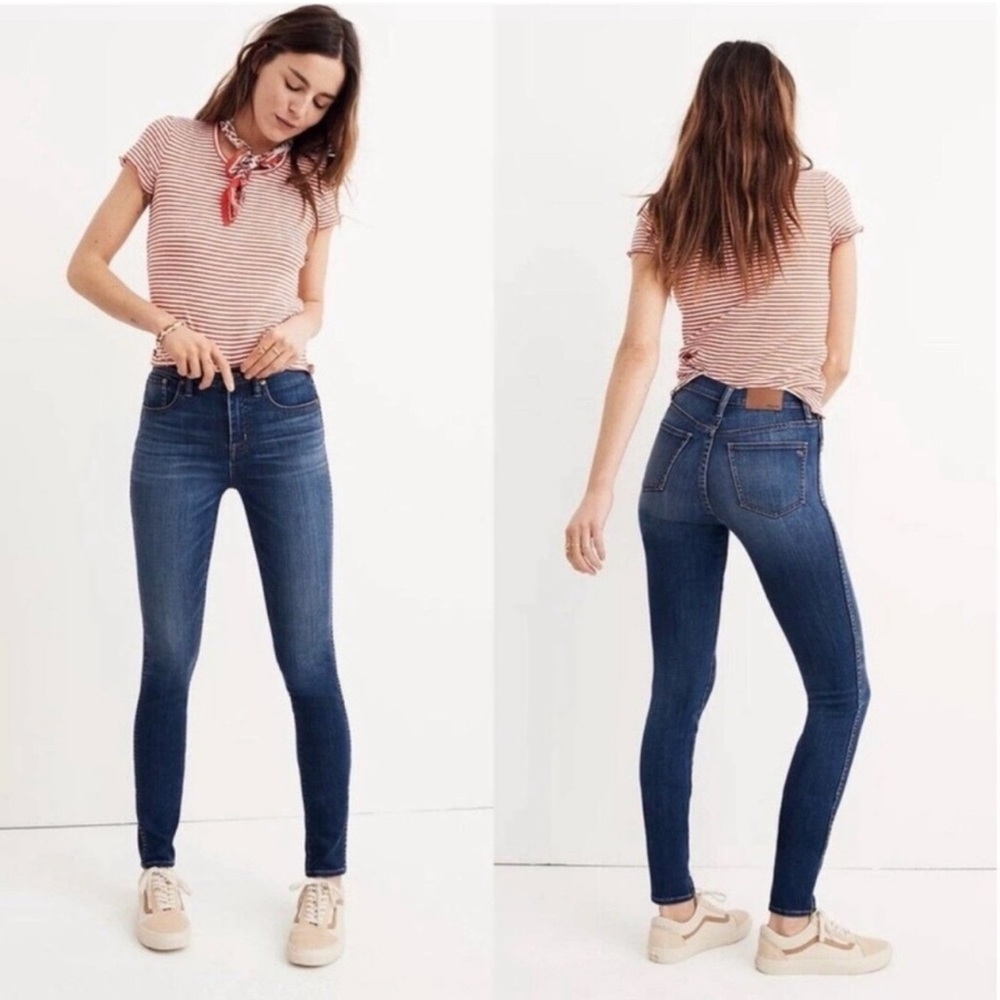 Madewell High Riser Skinny Jeans E0852 Dayton Wash